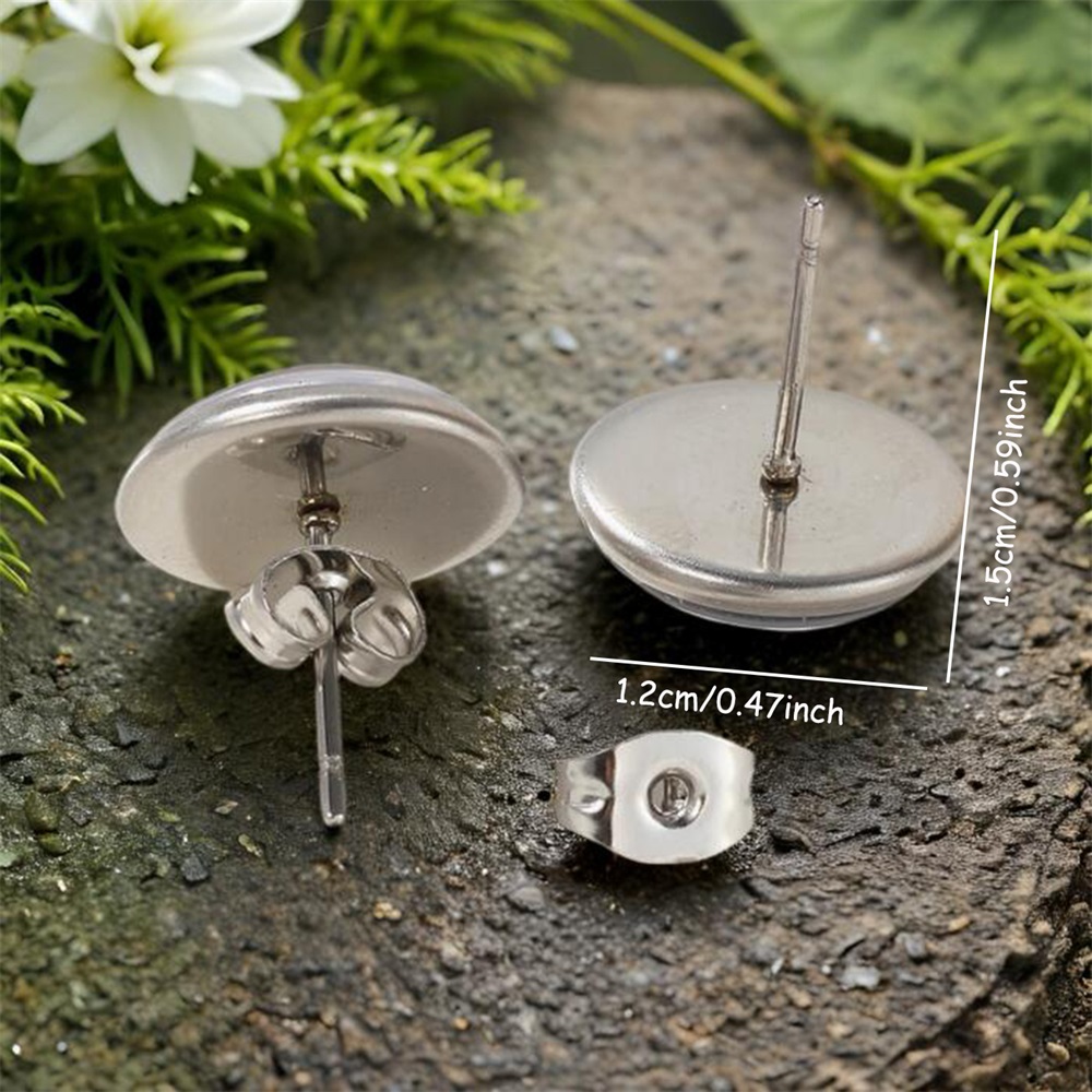 Sun-Moon Tai Chi Gorgeous Picture Round Earrings, Handmade Gift